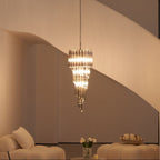 Aurora Chandelier Smoked Glass Spiral