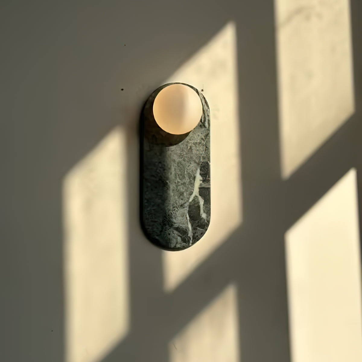Sylv Oval Wall Lamp Marble