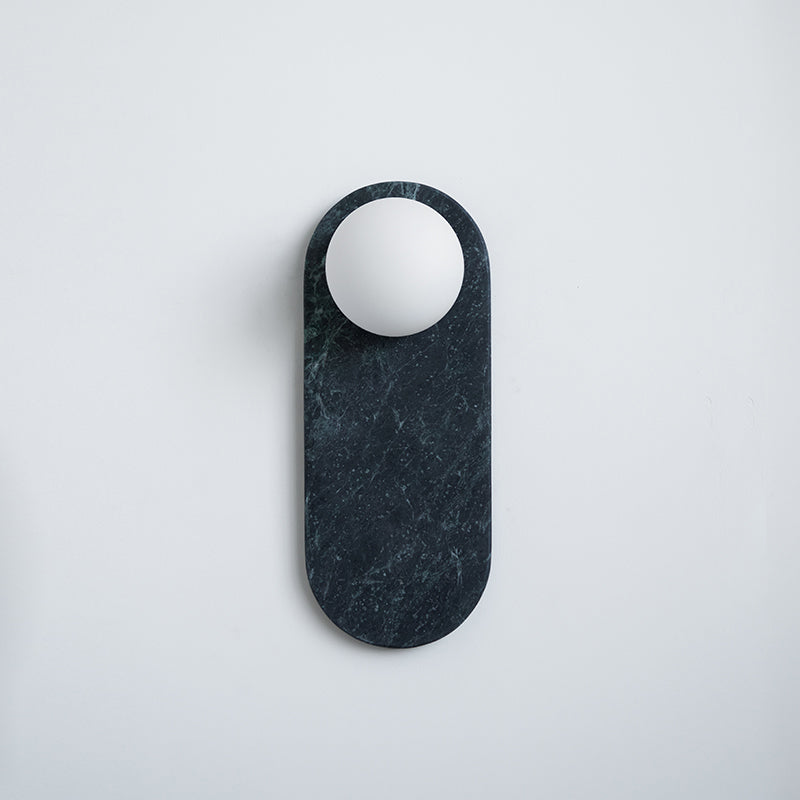 Sylv Oval Wall Lamp Marble