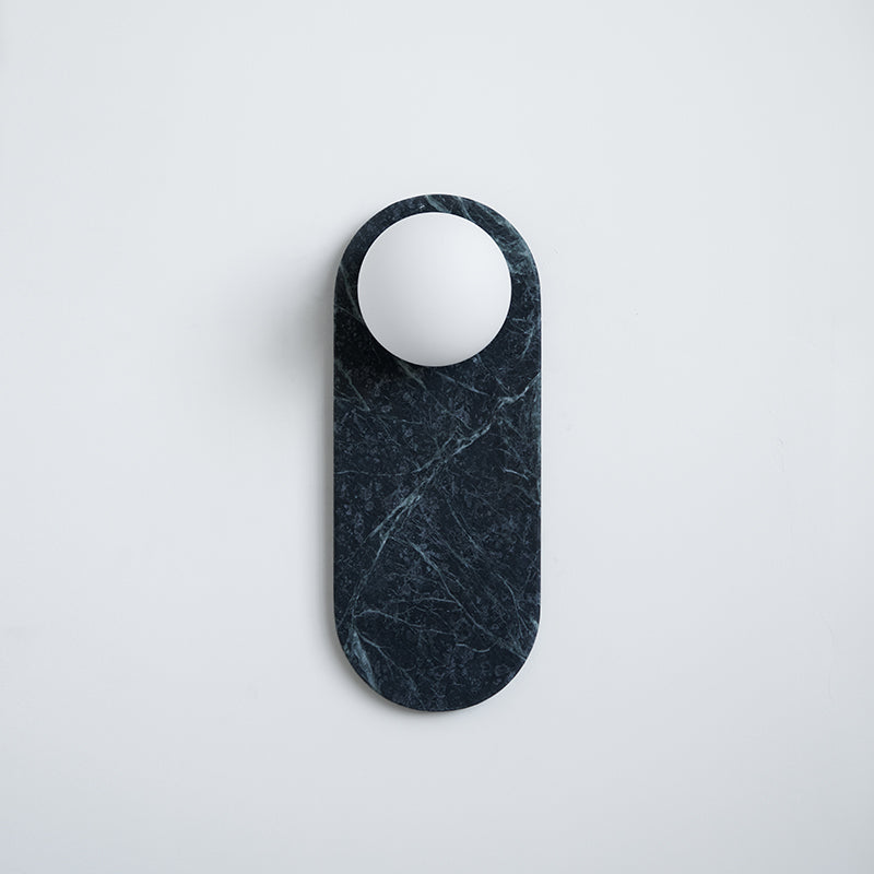 Sylv Oval Wall Lamp Marble