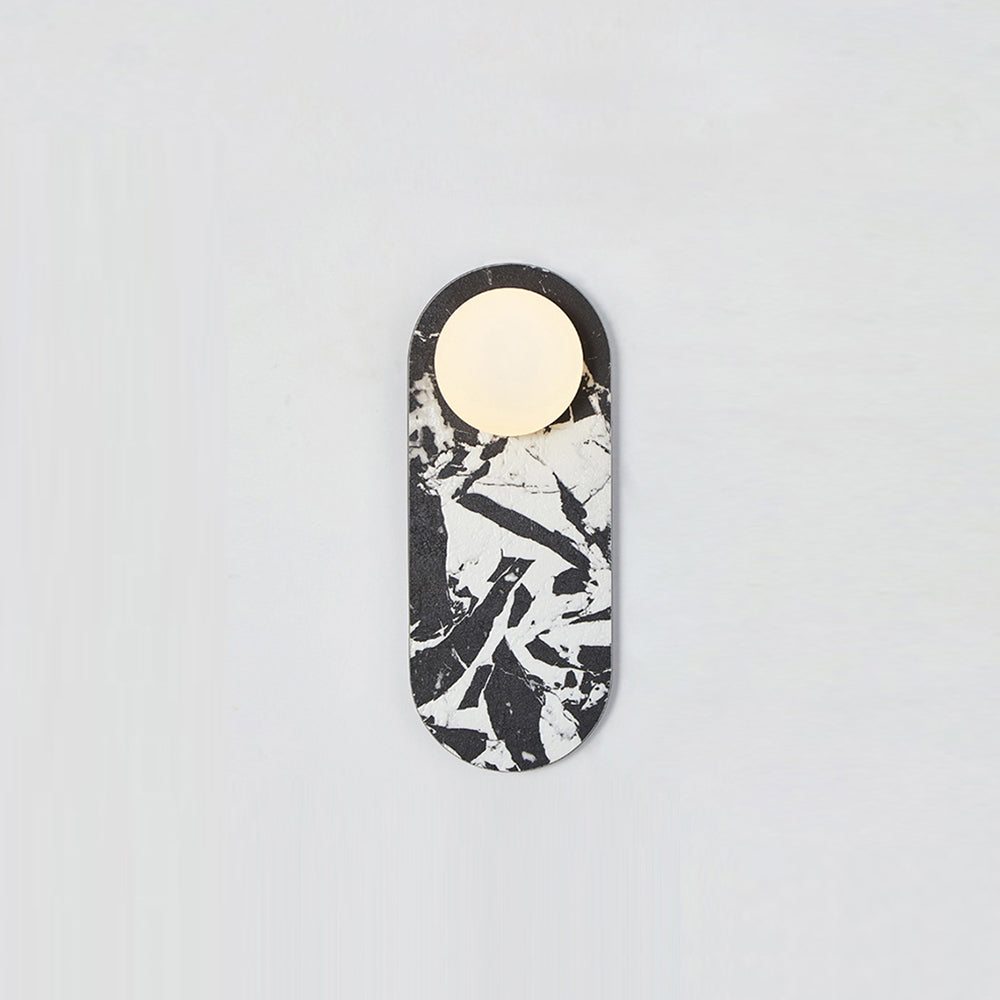 Sylv Oval Wall Lamp Marble