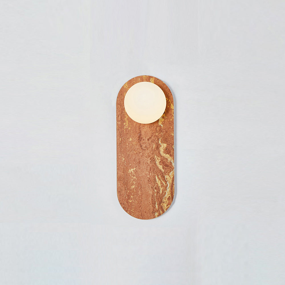 Sylv Oval Wall Lamp Marble