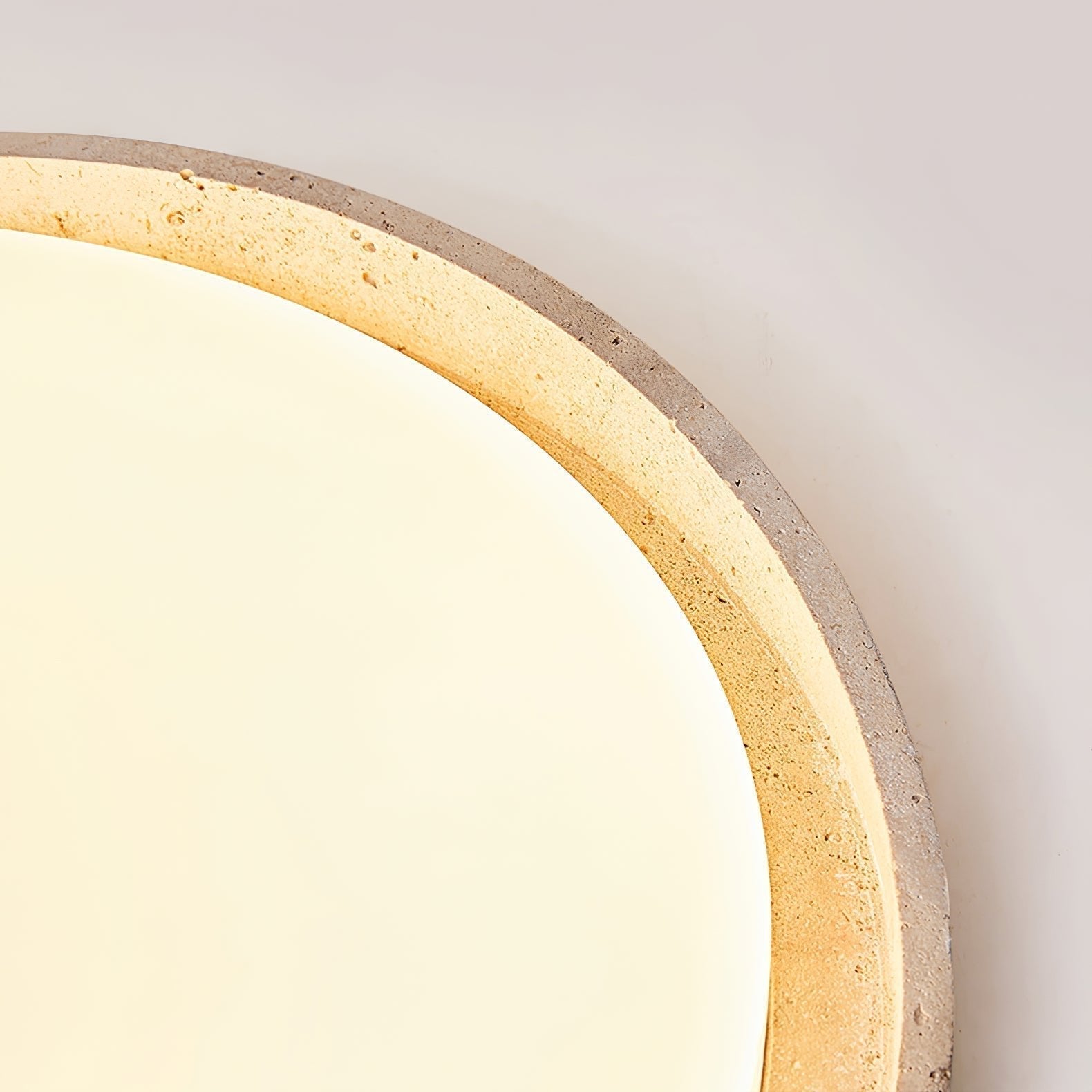 Vanoren Oval Frame Travertine Ceiling Light