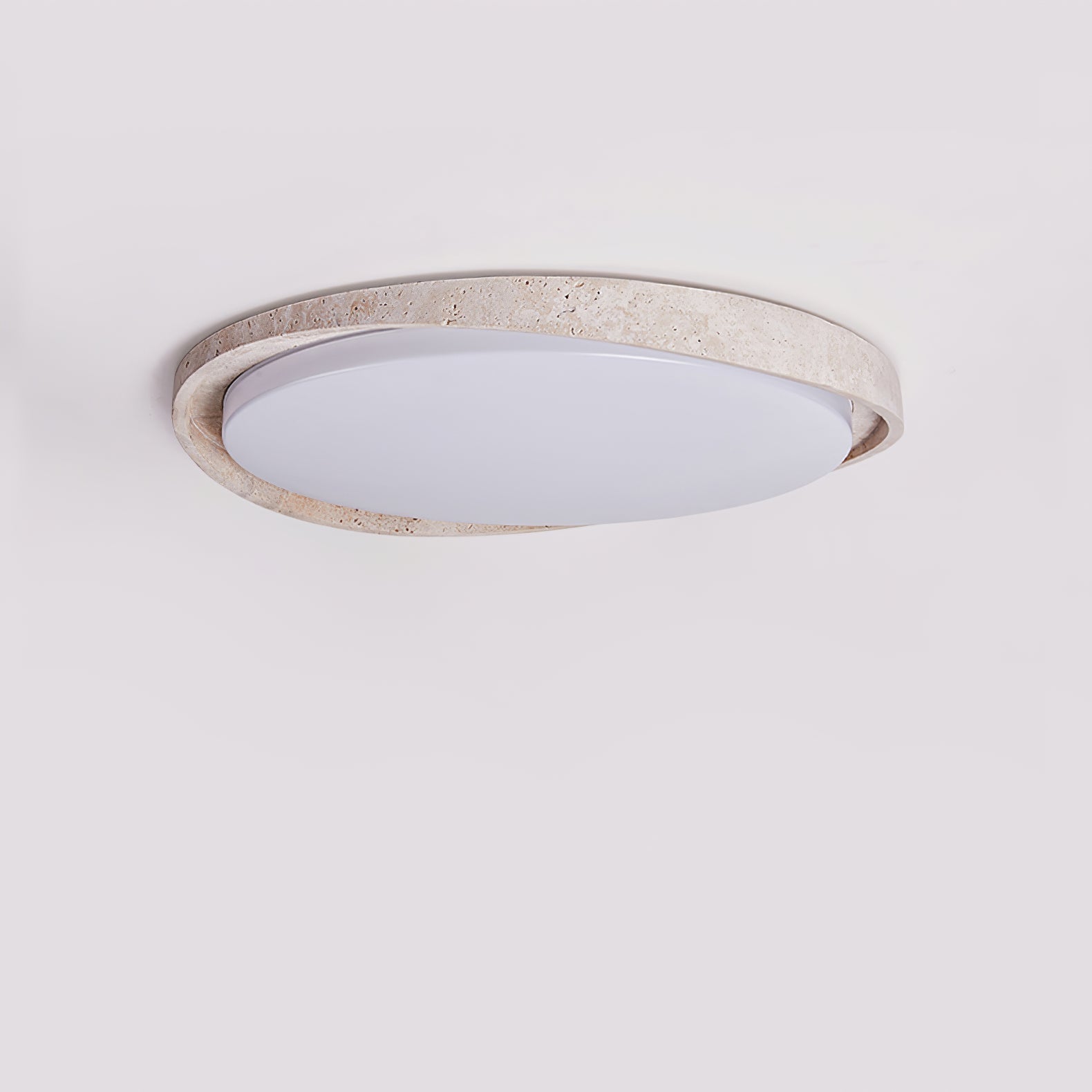Vanoren Oval Frame Travertine Ceiling Light