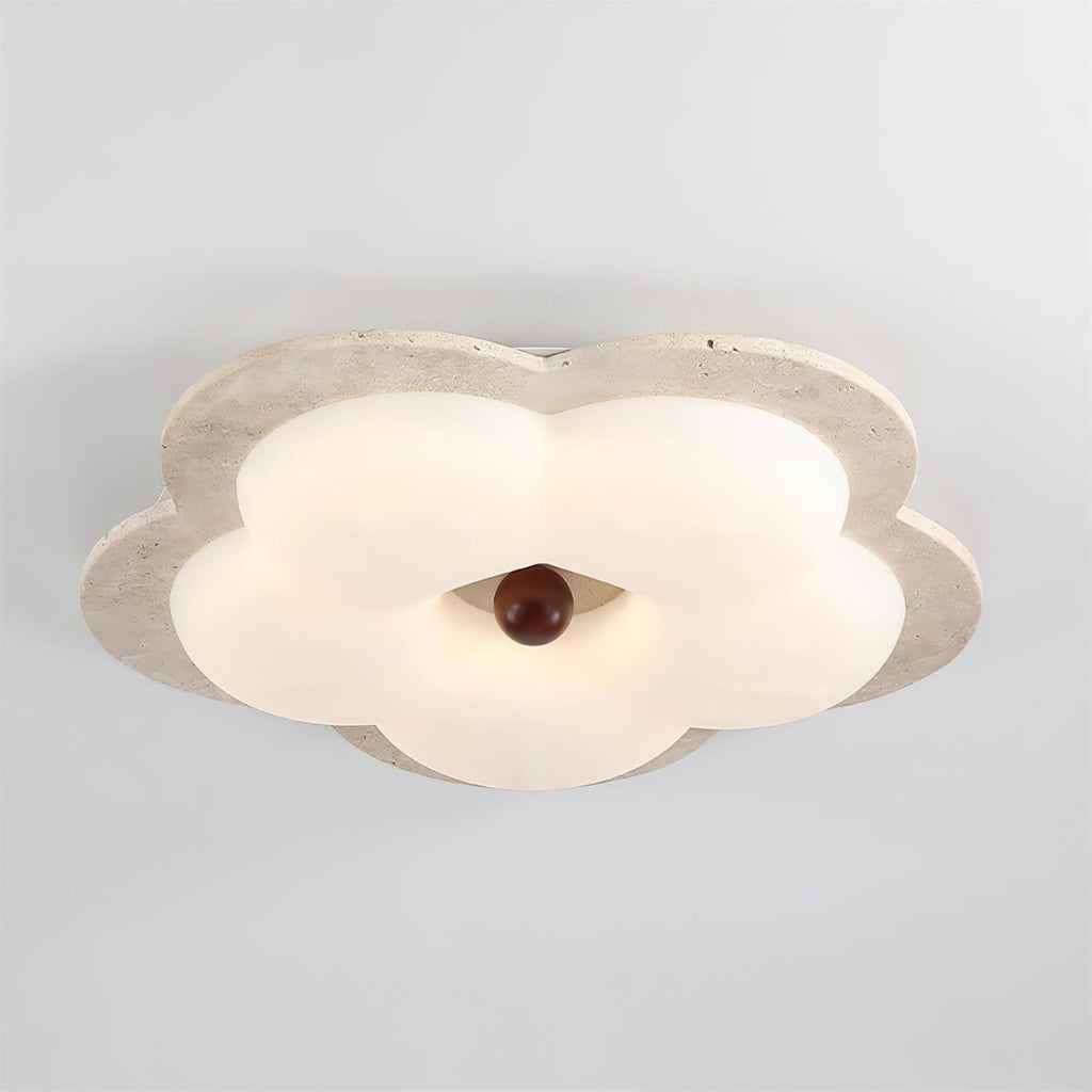 Riita Flower Ceiling Light Travertine