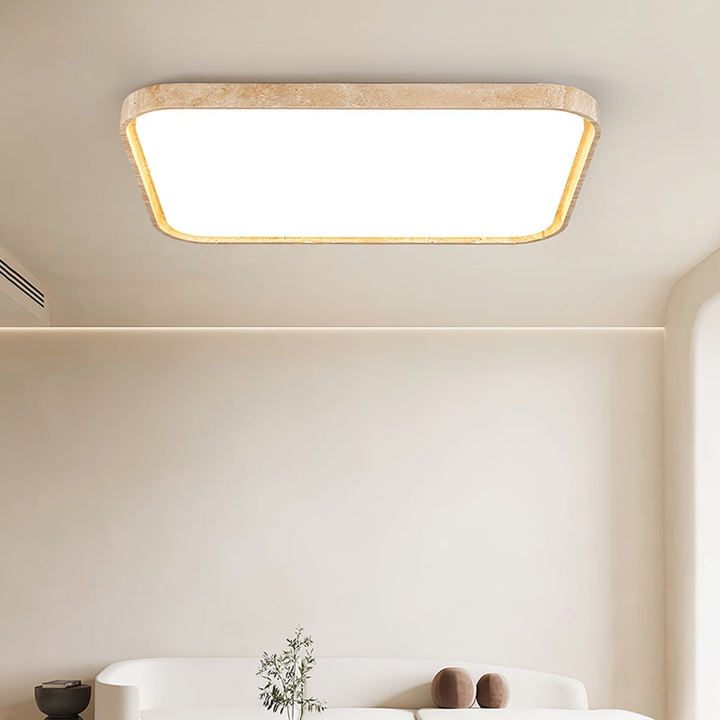Aisle Travertine Square Ceiling Light