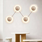 Nyvarion Minimalist Travertine Wall Light