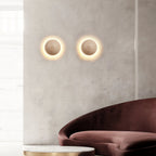 Nyvarion Minimalist Travertine Wall Light
