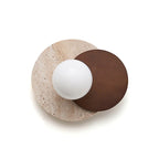 Eclipse Wall Lamp  Overlapping Travertine