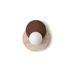 Eclipse Wall Lamp  Overlapping Travertine
