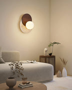 Eclipse Wall Lamp  Overlapping Travertine