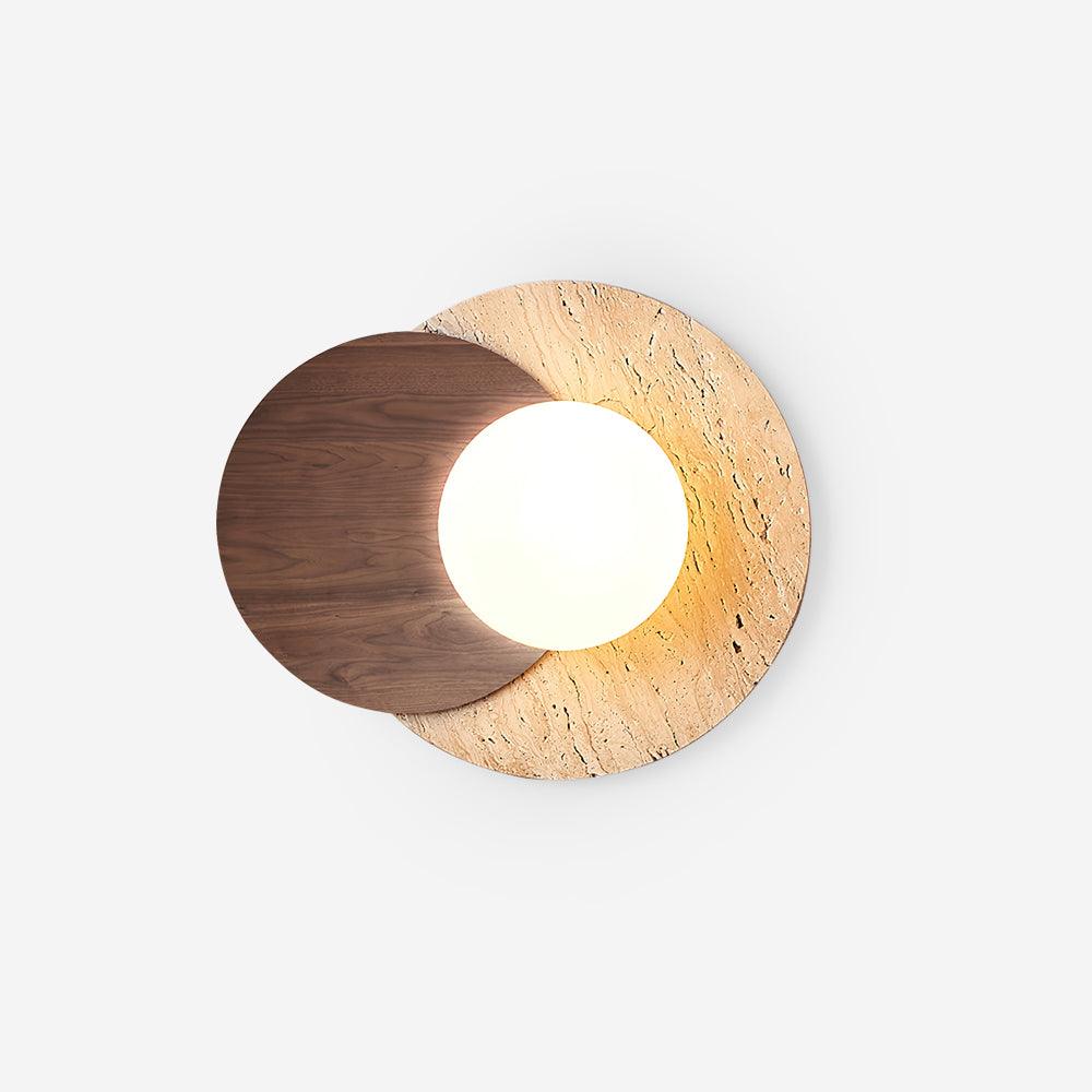 Zelirir Wall Light Minimalist in Travertine - Kingsley Beaumont