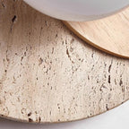 Zelirir Wall Light Minimalist in Travertine - Kingsley Beaumont