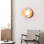 Zelirir Wall Light Minimalist in Travertine - Kingsley Beaumont