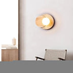 Zelirir Dual-Disc Travertine Wall Light
