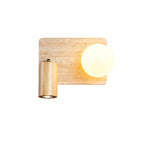 Armara Travertine Disc Wall Light