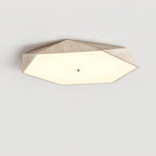 Hexagonal Travertine Ceiling Light
