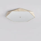 Hexagonal Travertine Ceiling Light