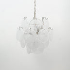 Aurora Chandelier Multicolor Murano Disc Layered Artistic
