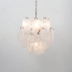 Aurora Chandelier Multicolor Murano Disc Layered Artistic