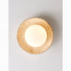 Cataliel Minimalist Travertine Ceiling Light
