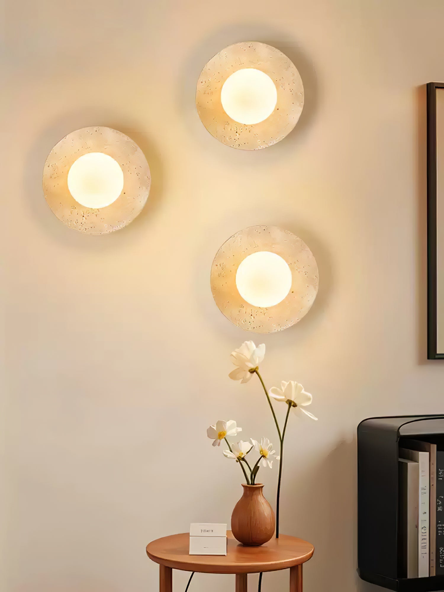 Vesolyra Travertine Ceiling Light
