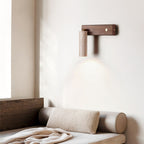 Ornoria Cylindrical Travertine Wall Light SpotLight