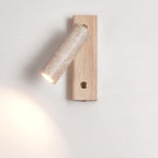 Ornoria Cylindrical Travertine Wall Light SpotLight