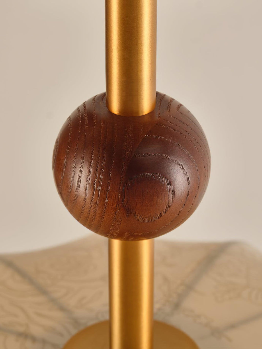 Ceiling Light in Fabric, Metal and Wood for Warm Interiors Elegant