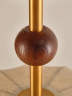 Ceiling Light in Fabric, Metal and Wood for Warm Interiors Elegant