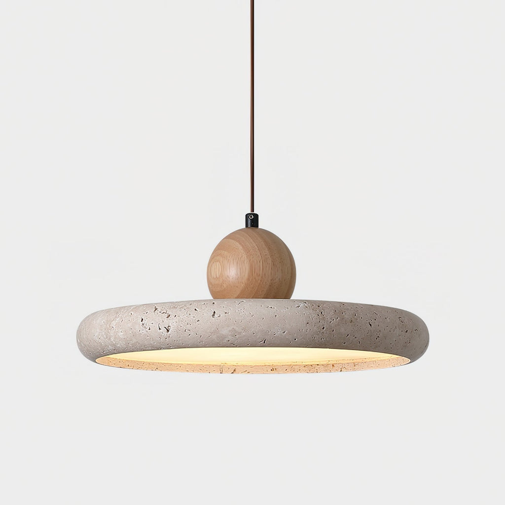 Lydia  Travertine. Pendant Light
