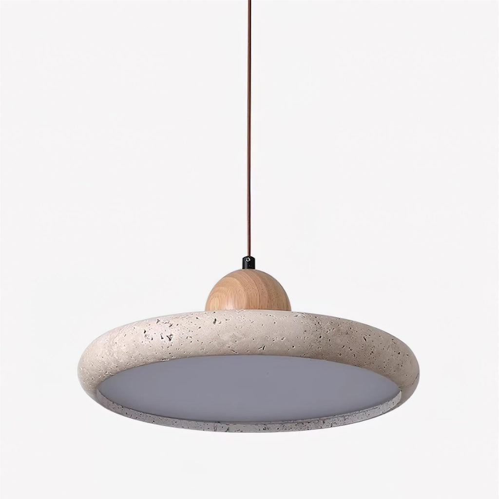Lydia  Travertine. Pendant Light