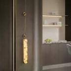 Ilaeir Vertical Alabaster Pendant Light