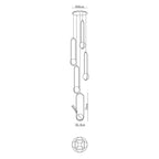 Lylorarae  Combination Glass Chandelier