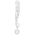 Lylorarae  Combination Glass Chandelier