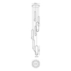 Lylorarae  Combination Glass Chandelier