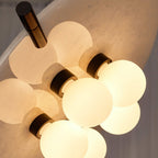 Imirila Disc Shaped Glass  Alabaster Pendant Light