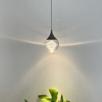 Aria Minimalist Moon Metal Pendant Light,Black