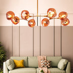 Arisha Modern Globe Lava 3 Pendant Light Fixture