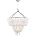 Silva Vintage LED Pendant Light White/Clear Dining/Living Room Metal&Crystal