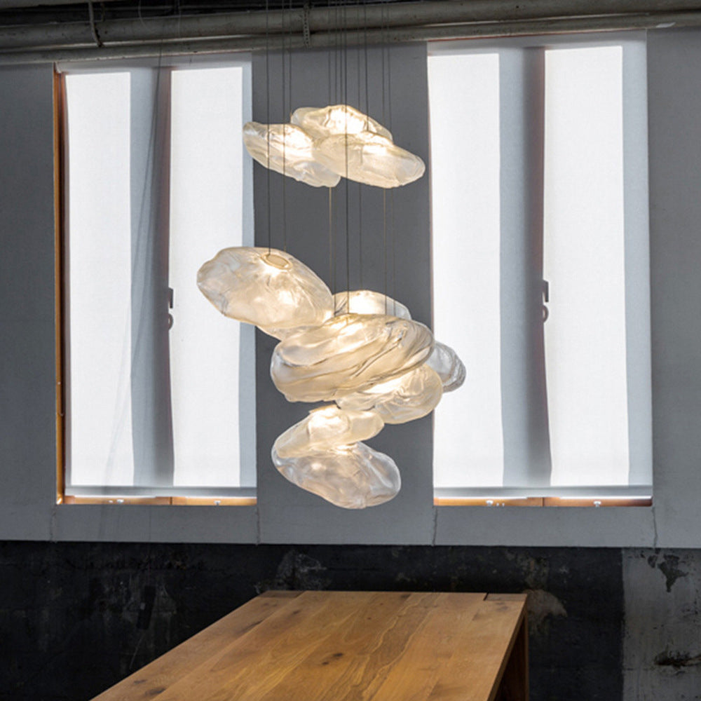 Avi Minimalist Spherical Glass Pendant Light, 3 Colour