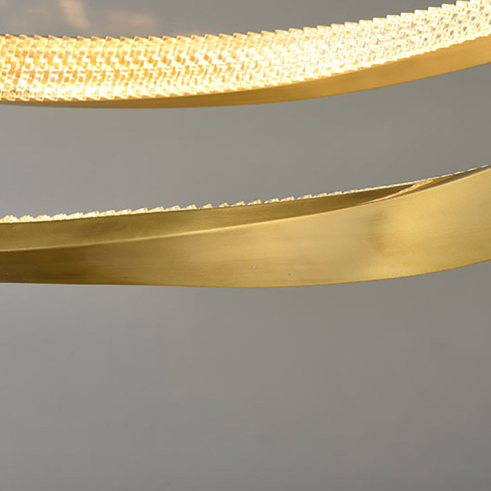 Arisha Minimalist Ring Spiral Shape  Pendant Light,Gold