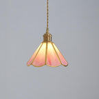 Lione Pink Stained Glass Pendant Light