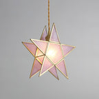 Lione Pink Stained Glass Pendant Light