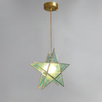 Lione Pink Stained Glass Pendant Light