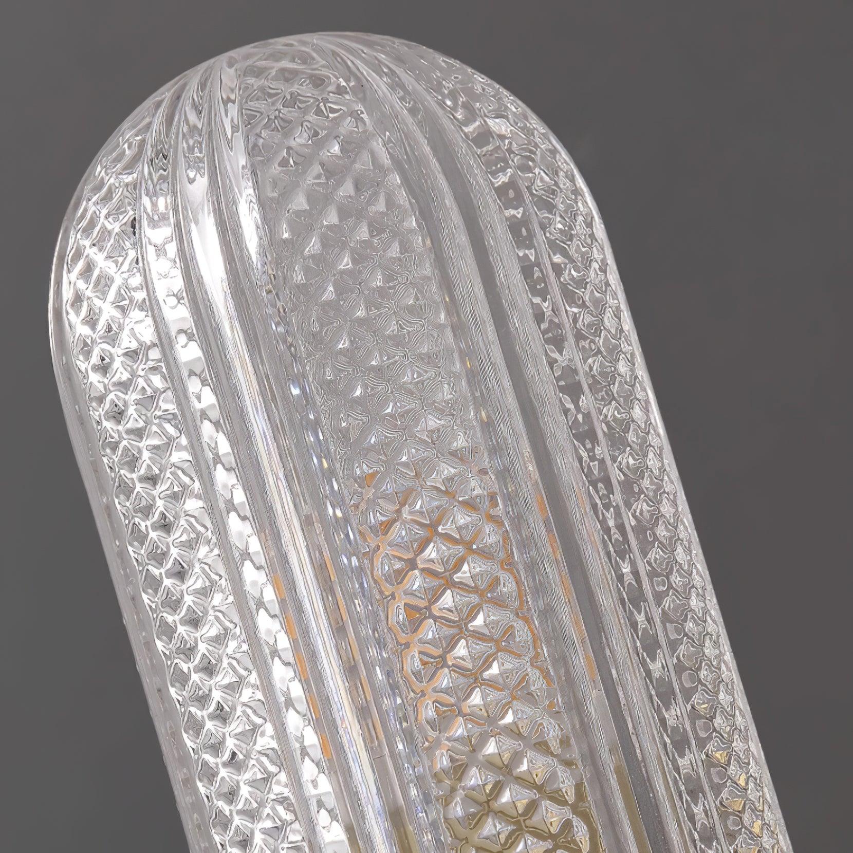Evania Brass and Textured Glass Double Light Wall Sconce
