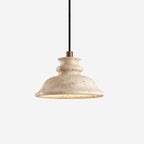 Ritta Pendant Lamp Sculpted Travertine Shade
