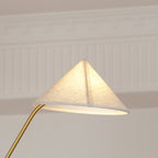 Lustra Chandelier Brass Curved Beige