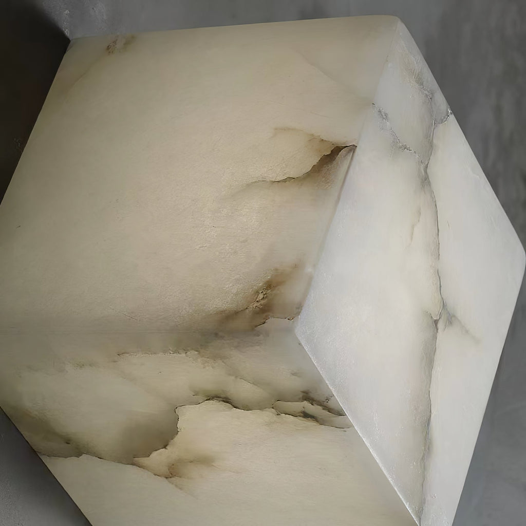 Alabaster Chandelier Box Cubic Elegance