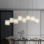 Alabaster Chandelier Box Cubic Elegance